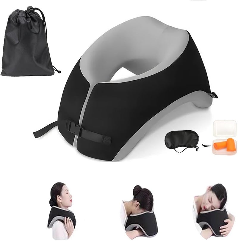 Fcare Breathe Easy Face Down Pillow, Desk Napping Pillow, Travel Head Neck Pillow, Best for Prone Face-Down Resting, or Contoured Post-Eye Surgery Support, for Sleeping,Airplanes, Car, Office, - Image 1
